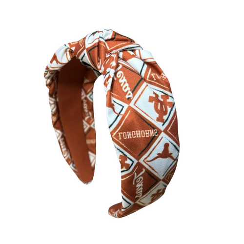 Whether you're cheering on the Longhorns at the game, hitting the books, or just out and about, the Texas Longhorns Gameday Headband adds a fun, sporty touch to your look. Its flexible design hugs your head comfortably, keeping your hair in place from kickoff to the final whistle. Show your team spirit with ease and stay stylish all day long!&nbsp;