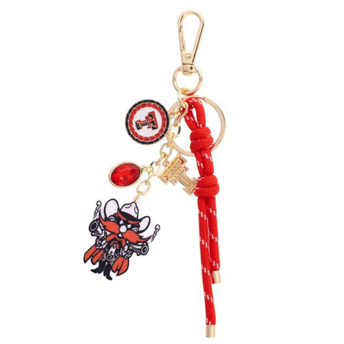 Show off your Texas Tech pride with this vibrant Red Raiders Cluster Bag Charm! Its bold red design adds a fun, spirited touch to any bag, making it the perfect accessory for fans who love to combine style with team spirit. Let your fandom shine wherever you go!