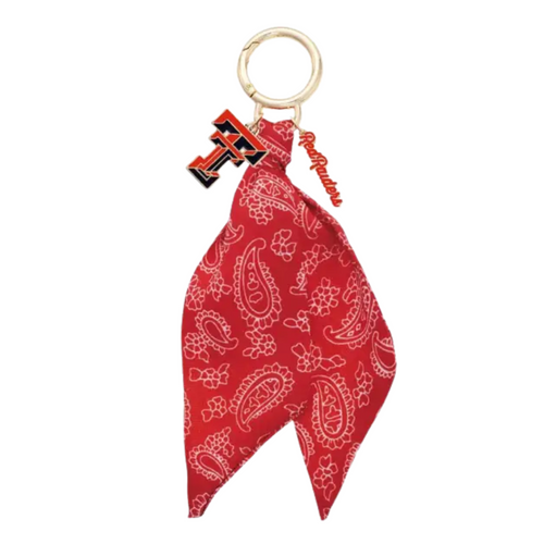 Texas Tech Red Raiders Logo Bandana Bag Charm