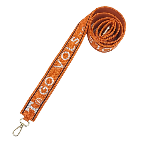 Rocky Top, You'll Always Be Home Sweet Home To Me...  Be the talk of the tailgate when accessorizing your Game Day fit with our Go Vols Rocky Top iconic beaded bag strap.  Go Big Orange!