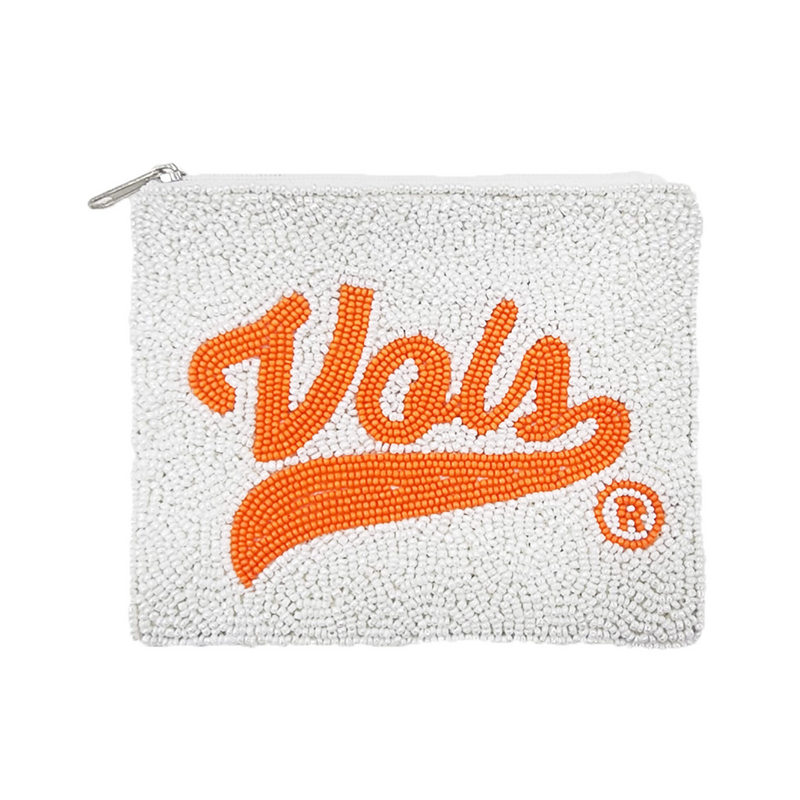 Go Big Orange!  Whether you're tailgating at Neyland Stadium or watching the game from home, get Game Day ready with us!   Accessorize your game day look with our beaded Vols coin bag, the perfect accessory for all fans.