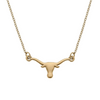 UT TEXAS LONGHORNS 24K GOLD PLATED PENDANT NECKLACE