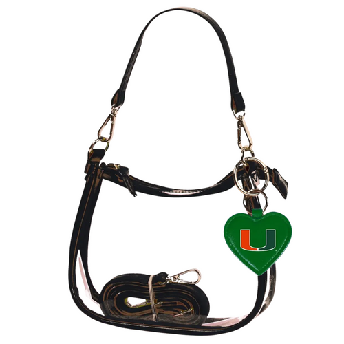 Our new Clara Clear Bag perfectly blends function and fashion, meeting stadium regulations with a chic design. It features a durable PVC body, secure zipper closure, and two interchangeable straps, keeping your essentials stylish and secure on game day.&nbsp;