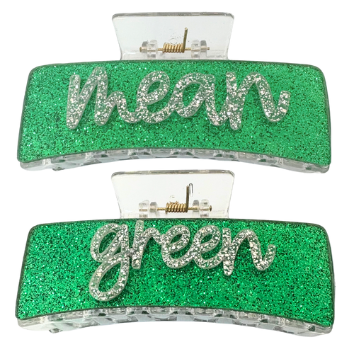 Add a pop of color to your hair game with these bold and playful claw clips! With a strong hold and trendy shape, they’re your go-to for effortless game-day glam, campus style, or everyday flair.