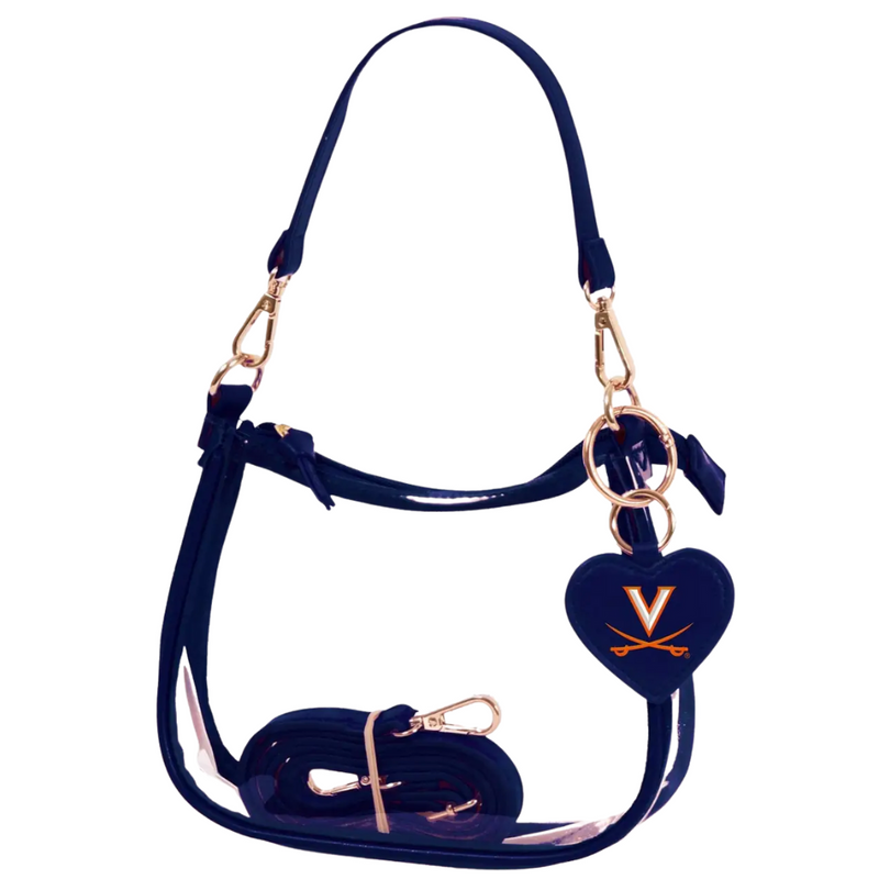 Our new Clara Clear Bag perfectly blends function and fashion, meeting stadium regulations with a chic design. It features a durable PVC body, secure zipper closure, and two interchangeable straps, keeping your essentials stylish and secure on game day.&nbsp;