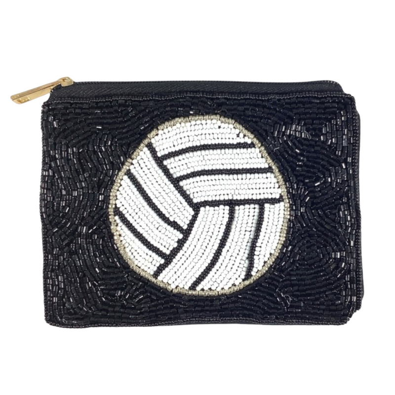 Hey Batter Batter... Show your love for the game when accessorizing your Game Day&nbsp;look with this one-of-a-kind beaded baseball zip coin bag! &nbsp; The&nbsp;perfect accessory to coordinate with your ball park&nbsp;ensemble.

THE perfect sized Game Day pouch to fit your cash, credit card, lipstick, keys + MORE!