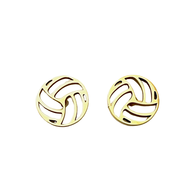 Hit the court in style in the perfect GameDay stud!&nbsp; Our new gameday favorite, these volleyball gold stud earrings are a a great gift for ANY Volleyball fan, player, teammate or Coach!&nbsp; So lightweight, you won't even know you have them on!