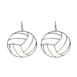 Get ready for Game Time in our new Volleyball metal dangle earrings.&nbsp; Available in two classic colors gold or silver, for every day elegance for every day wear.