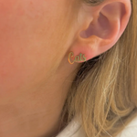 Go Wildcats!! Show off your team spirit when you wear these Wildcat gold stud earrings. &nbsp;The perfect Game Day accessory to complete your look and show your spirit!