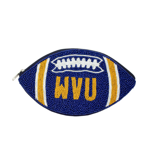 Show off your Mountaineers pride! From "Let's Go Mountaineers!" to "Take Me Home, Country Roads!" proudly wear the blue and gold! If there's one thing we know, it's Mountaineers' style and we most definitely have you covered no matter what season it is with our uniquely beaded WVU football coin bag.