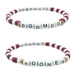 Take your college spirit to the next level in our new Word Wrap Oklahoma Sooners Stacks!&nbsp;  Two bracelets in one, you can wear your favorite team colors and represent your team mascot + motto all at the same time!&nbsp; Just twist your stack from front to back to showoff your team spirit.