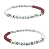 Take your college spirit to the next level in our new Word Wrap Oklahoma Sooners Stacks!&nbsp;  Two bracelets in one, you can wear your favorite team colors and represent your team mascot + motto all at the same time!&nbsp; Just twist your stack from front to back to showoff your team spirit.