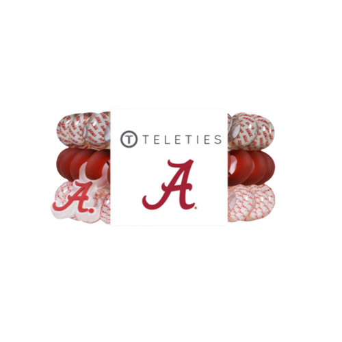 On Gameday, hold your hair and enhance your style with TELETIES. The strong grip, no rip hair tie that doubles as a bracelet. Strong, pretty and stylish, TELETIES are designed to withstand everyday demands while taking your Gameday look to the next level.