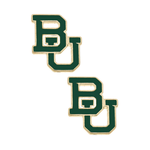 Add some sparkle to your school spirit with these adorable Baylor Bears stud earrings! Featuring the iconic BU logo, they’re the ultimate accessory for game days, tailgates, or just showing off your pride every day. A perfect gift for the Baylor fan who loves a little bling with their roar!
