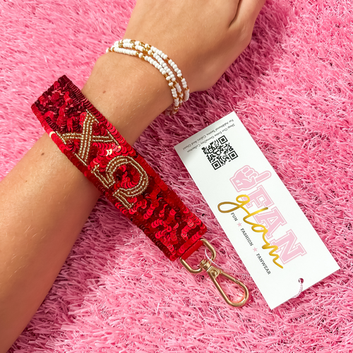 Greek Glam just dropped! This wristlet is serving sparkle, shine, and serious sorority energy — fully sequined and reppin’ your letters loud and proud.&nbsp;Whether you’re heading to chapter, running to class, or getting gift-ready for Bid Day or Big/Little, this piece brings the perfect pop of sorority style. Clip it on, show it off, and let your Greek girl era shine&nbsp;