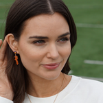 Show off your Clemson spirit with these playful Autograph Enamel Earrings. Lightweight and polished, they make a fun, stylish statement whether you’re cheering at the game or adding a pop of team pride to your daily look. Perfect for fans who love to keep it classic with a little extra energy!