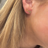 Dawg Mom Gold Stud Earrings/Gold Bulldog Earrings Combo