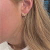 Dawg Mom Gold Stud Earrings/Gold Bulldog Earrings Combo