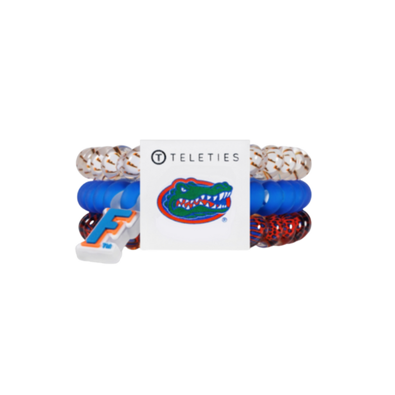 On Gameday, hold your hair and enhance your style with TELETIES. The strong grip, no rip hair tie that doubles as a bracelet. Strong, pretty and stylish, TELETIES are designed to withstand everyday demands while taking your Gameday look to the next level.