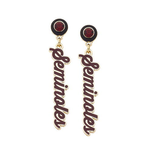 Show off your team spirit with these Florida State Seminoles Autograph Enamel Earrings! Lightweight and sleek, they add a touch of flair to any outfit, whether you're cheering at the game or going about your day. Classic and vibrant, these earrings are the perfect playful accessory for every Seminole fan.