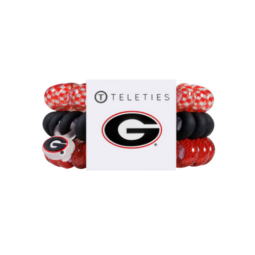 On Gameday, hold your hair and enhance your style with TELETIES. The strong grip, no rip hair tie that doubles as a bracelet. Strong, pretty and stylish, TELETIES are designed to withstand everyday demands while taking your Gameday look to the next level.