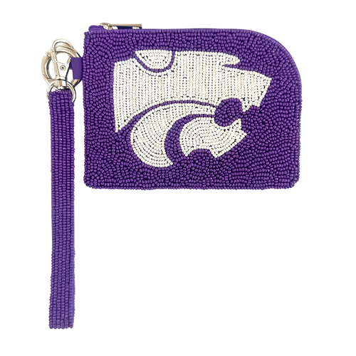 Elevate your clear bag status and show off your WILDCAT spirit in style! Our unique K-State Beaded Bag Bracelet is the ultimate Game Day accessory.

Designed as our most versatile coin bag, it can be worn on your wrist as a statement piece or used to organize your essentials inside your favorite clear bag. Lightweight, eye-catching, and full of team pride, this is the perfect grab-and-go piece for every game day event!