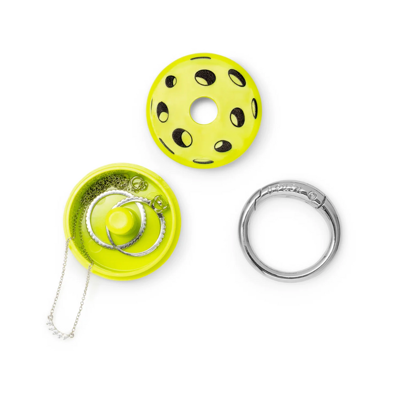 Protect your rings from scratches and dings with the Pickleball Lion Latch! This playful accessory keeps your jewelry safe while you focus on your game, letting you swing freely without worry. Keep your style intact on and off the court!
