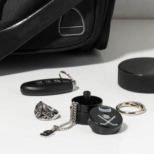 Keep your small jewelry safe while you’re on the ice with the Hockey Lion Latch! Printed in sleek Gunmetal Black, this fun and functional accessory is perfect for hockey lovers who want to keep their favorite pieces secure during every game. Stay stylish and worry-free on the rink!