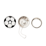 Keep your small jewelry safe and stylish with the limited edition Soccer Lion Latch! This clever, patent-protected design features a custom carabiner ring that must be fully removed before opening, ensuring your treasures stay secure. Easily clip it to your keychain, sports bag, or anywhere you like—so your Lion Latch and precious items are always close by and never left behind. Perfect for soccer fans who want a fun and functional way to protect their valuables on the go!