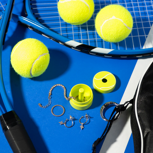 Keep your small jewelry safe on the go with the limited edition Lion Latch-Tennis! Featuring a patent-protected design, its custom carabiner ring must be fully removed before opening, ensuring your treasures stay secure. Easily clip it to keychains, sports bags, or more, so you’ll never leave your Lion Latch—or your precious items—behind. Perfect for tennis lovers who want fun and function in one playful accessory!