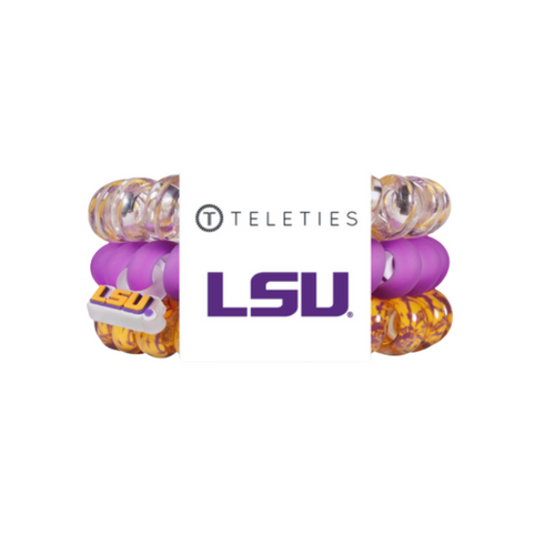 On Gameday, hold your hair and enhance your style with TELETIES. The strong grip, no rip hair tie that doubles as a bracelet. Strong, pretty and stylish, TELETIES are designed to withstand everyday demands while taking your Gameday look to the next level.