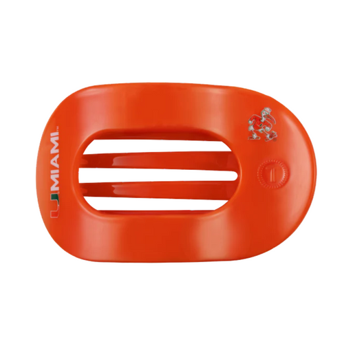 Unwind and relax with the newest TELETIES Flat Round Hair Clip! Designed with the same innovative material that is nearly unbreakable, this clip is perfect for lying down, doing yoga or simply laying back without discomfort. Hold your hair and enhance your style with the new University of Miami TELETIES Clip!&nbsp;