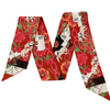 Boomer style meets Sooner charm! This Norman-inspired scarflette brings all the sweet Southern vibes with a bold splash of crimson pride! Featuring a delicate floral print in shades of crimson and blush with playful pony silhouettes woven throughout, it’s a stylish nod to the beloved Sooner spirit. Whether you’re tailgating on campus, strolling Campus Corner, or yelling Boomer Sooner! at the top of your lungs, this silky little number brings the flair.