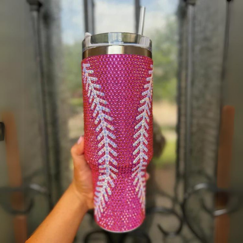 Sip in style on game day + every day!&nbsp; Add a touch of GAME DAY to any outfit with our Pink Crystal Baseball "Blinged Out" Tumbler!  Indulge in your love for&nbsp;the game&nbsp;and show off your&nbsp;team&nbsp;spirit. These stylish accessories are the perfect addition to your game day fit.