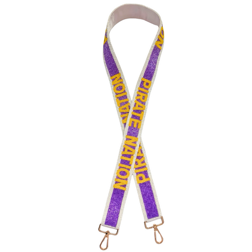 Show your Pirate pride with the East Carolina Pirates Pirate Nation Beaded Bag Strap! This fun beaded strap adds a splash of team spirit to any bag, making your game day looks even more spirited. Lightweight and comfortable, it’s perfect for carrying your essentials while cheering on the Pirates in style. Upgrade your fan gear with this playful touch of Pirate Nation pride!
