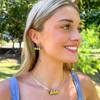 Wear your letters. Live your legacy. Love your style.

Add a little charm to your everyday look with our Delta Delta Delta Charmed Life Huggies!&nbsp;Featuring your Greek Letters in a bold yet dainty way, these lightweight huggie hoops are perfect for every moment, and made to celebrate your chapter all semester long.