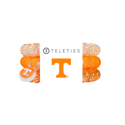 On Gameday, hold your hair and enhance your style with TELETIES. The strong grip, no rip hair tie that doubles as a bracelet. Strong, pretty and stylish, TELETIES are designed to withstand everyday demands while taking your Gameday look to the next level.