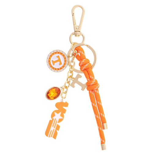 Add a bold splash of team spirit to your favorite bag with the Tennessee Volunteers Cluster Bag Charm. Easily clip it onto your tote, backpack, or game day gear to show off your pride with a fun and playful flair. Perfect for fans who want to carry their enthusiasm everywhere they go!