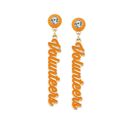 Show off your team spirit with the Tennessee Vols Autograph Enamel Earrings! These lightweight earrings bring a sleek, polished touch to any outfit, making them perfect for game day or just adding a playful nod to your everyday style. Celebrate your team pride in a fun and fashionable way.