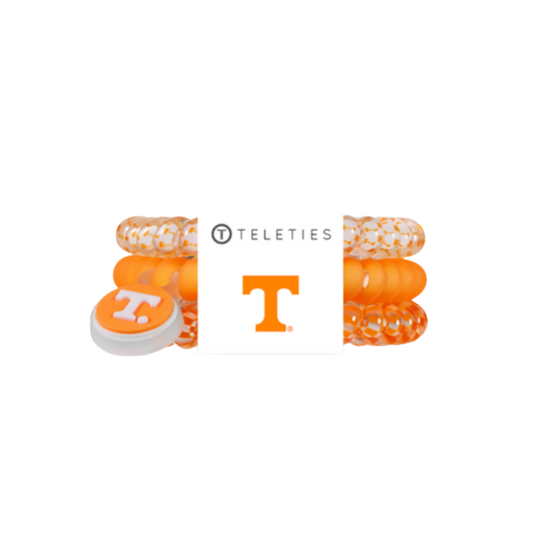 On Gameday, hold your hair and enhance your style with TELETIES. The strong grip, no rip hair tie that doubles as a bracelet. Strong, pretty and stylish, TELETIES are designed to withstand everyday demands while taking your Gameday look to the next level.