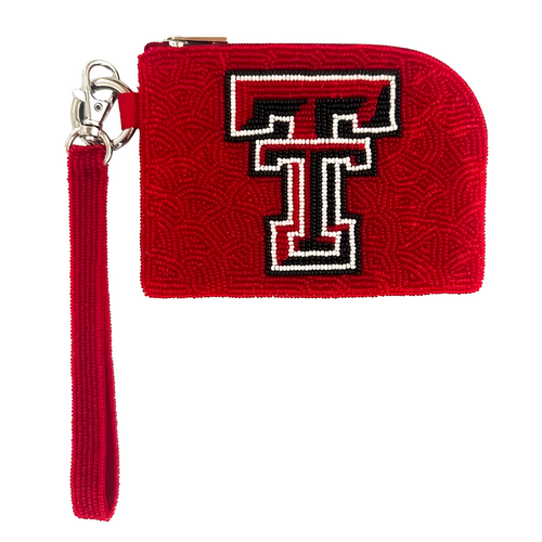 Elevate your clear bag status and show off your RAIDERS spirit in style! Our unique Texas Tech Beaded Bag Bracelet is the ultimate Game Day accessory.

Designed as our most versatile coin bag, it can be worn on your wrist as a statement piece or used to organize your essentials inside your favorite clear bag. Lightweight, eye-catching, and full of team pride, this is the perfect grab-and-go piece for every game day event!