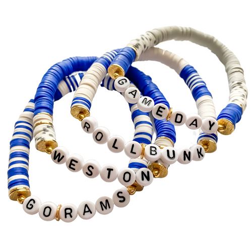 Beaded Football Bracelets, Custom Football Bracelets, NFL Football, Co –  Doohickies & Such