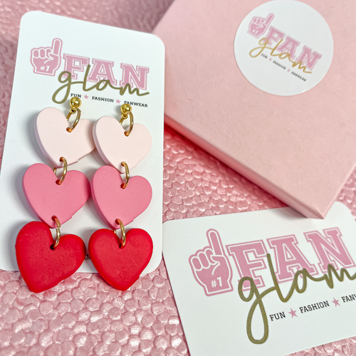 We are in LOVE!!!!  With Our NEW Fan GLAMentine's Tam Clay Co Collection featuring fun new heart shapes and a mix of pinks, reds and whites mixed with fabulous foil and confetti sprinkles!   Miss Tamara out did herself with this exclusive Fan Glam collection!! 