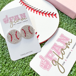 Sparkle in the stands and show your love for the game when accessorizing your Game Day look with our new Baseball Glam Rhinestone earrings!   The perfect accessory to coordinate with your ball park ensemble.  