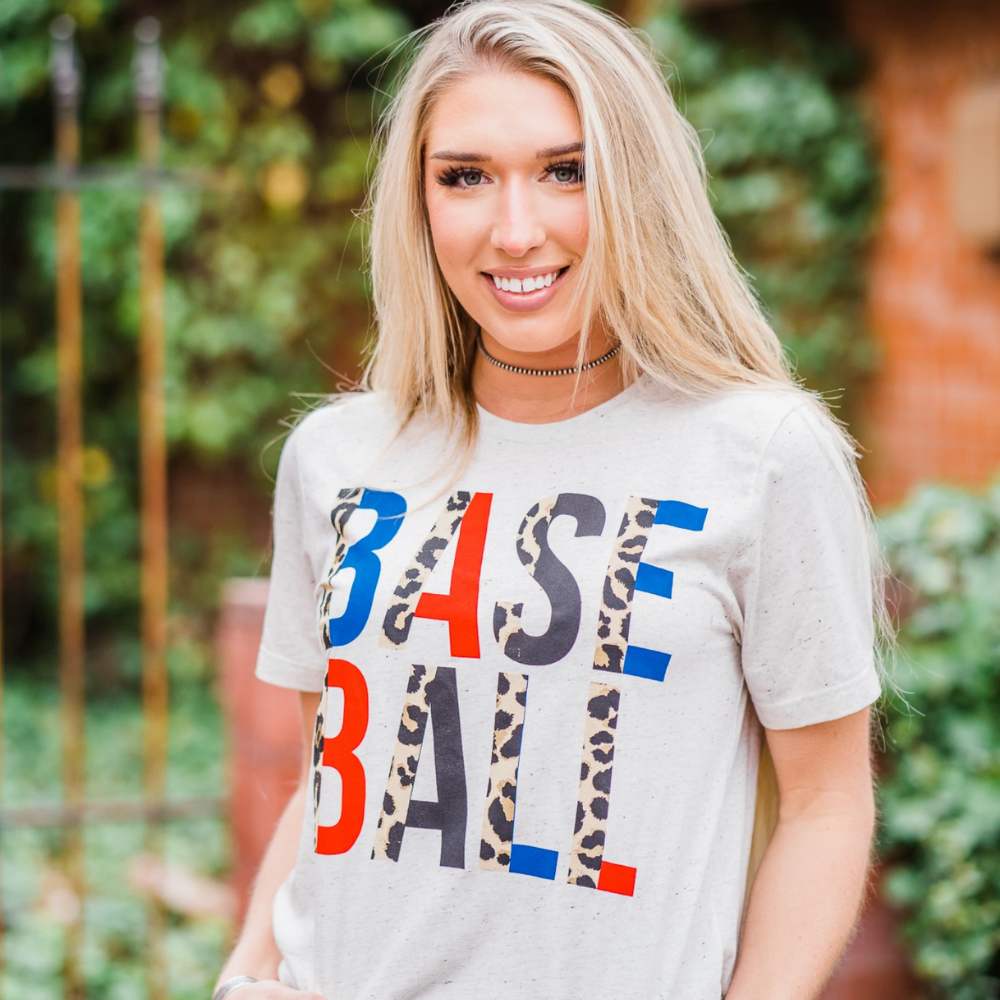 Leopard online baseball tee