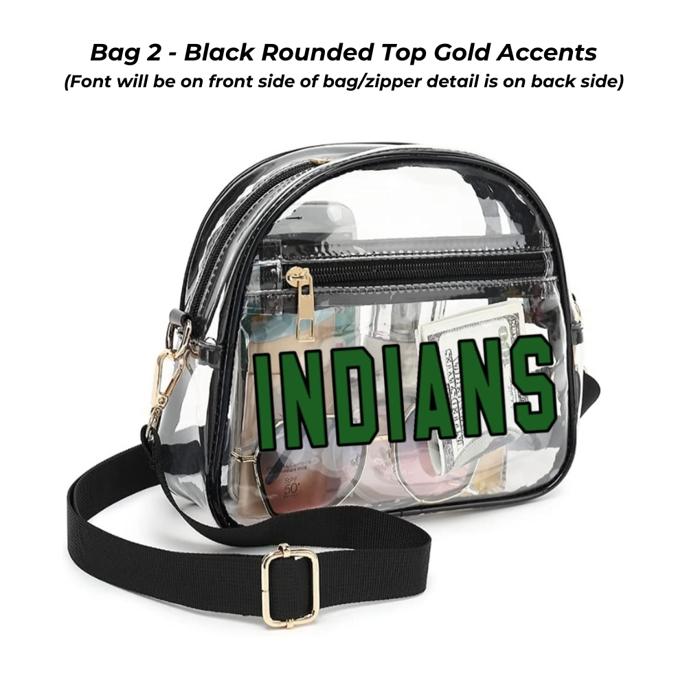 Clear football shaped purse shop