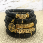 It's time to show off your chic soccer mom status with a one-of-a kind sporty charm bracelet designed just for you!  Showcase your love for the game and custom create your very own charm bracelet with your favorite team colors.  Choose one, two or up to three of your favorite team colors!