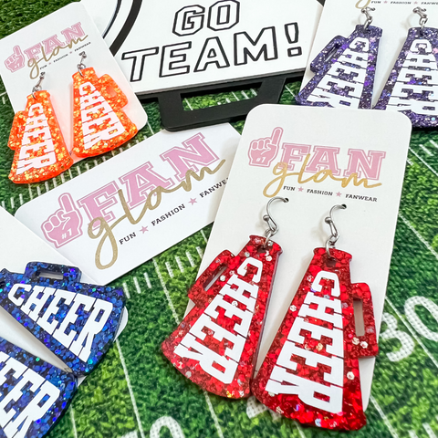 Single Sided Cheer Pom Dangle Earrings Sublimation Blanks Bulk Wholesale  Cute Jewelry Gifts Cheer Gifts Mom Diy - Yahoo Shopping