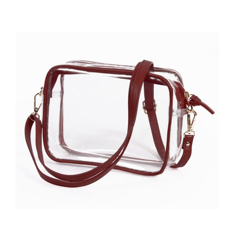 Clear Stadium Approved Crossbody Bag 9 Colors Purple