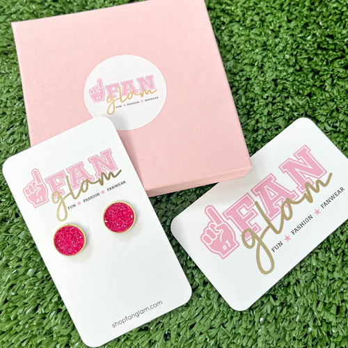 Our GameDay Circle Stud Earrings are the perfect pop of color for game time and a fun substitute for your everyday earrings!  Available in over a dozen NEW fun color ways, it's easy to mix and match with all your favorite teams!